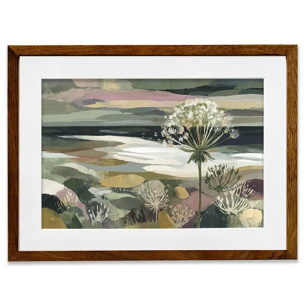 Dandelion Misty Meadow Framed Art Print Dandelion Misty Meadow Framed Art Print wall art product Chromatic Storm Studio