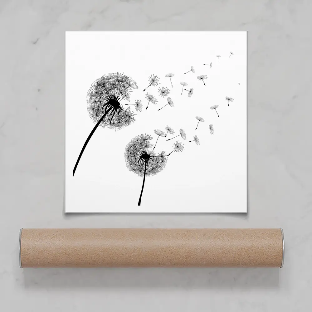 Dandelions Square Art Print Dandelions Square Art Print wall art product Art Print Shop