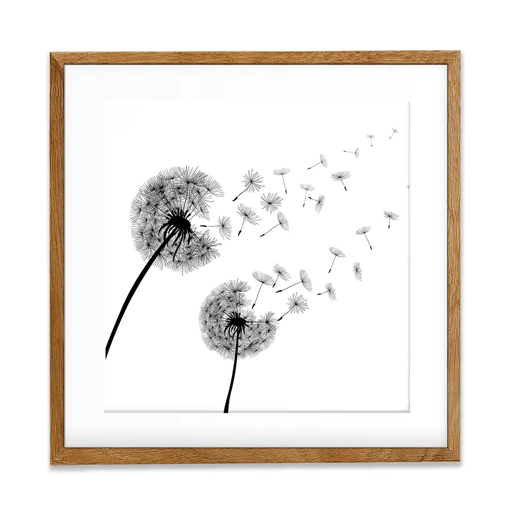Dandelions Square Framed Art Print Dandelions Square Framed Art Print wall art product Art Print Shop
