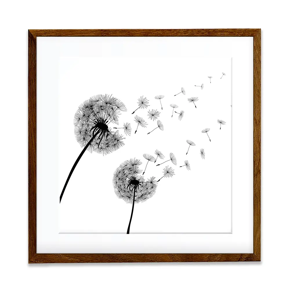 Dandelions Square Framed Art Print Dandelions Square Framed Art Print wall art product Art Print Shop