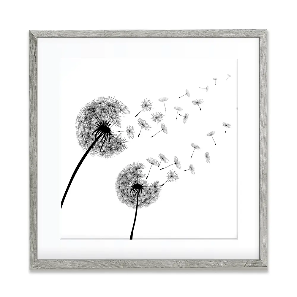 Dandelions Square Framed Art Print Dandelions Square Framed Art Print wall art product Art Print Shop