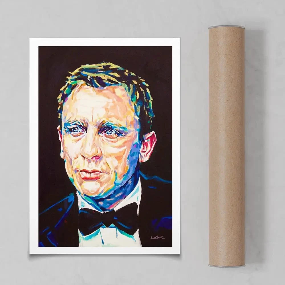 Daniel Craig Art Print Daniel Craig Art Print wall art product Juliet Stockton