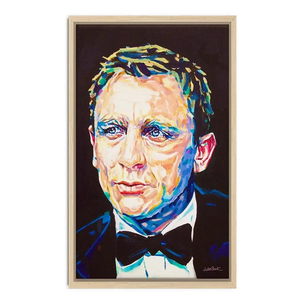 Daniel Craig Canvas Print Daniel Craig Canvas Print wall art product Juliet Stockton