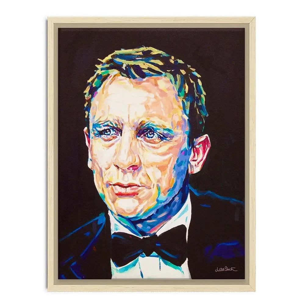 Daniel Craig Canvas Print Daniel Craig Canvas Print wall art product Juliet Stockton