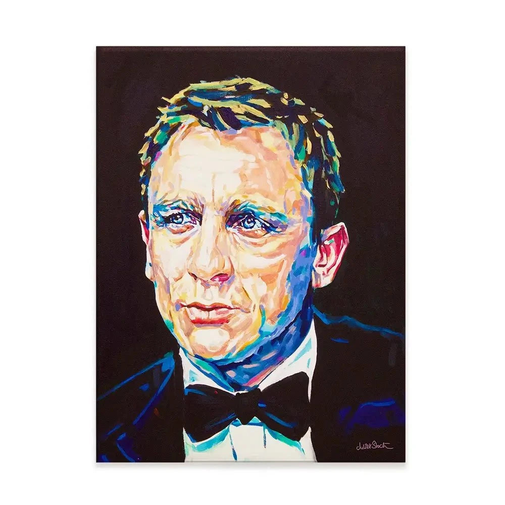 Daniel Craig Canvas Print Daniel Craig Canvas Print wall art product Juliet Stockton