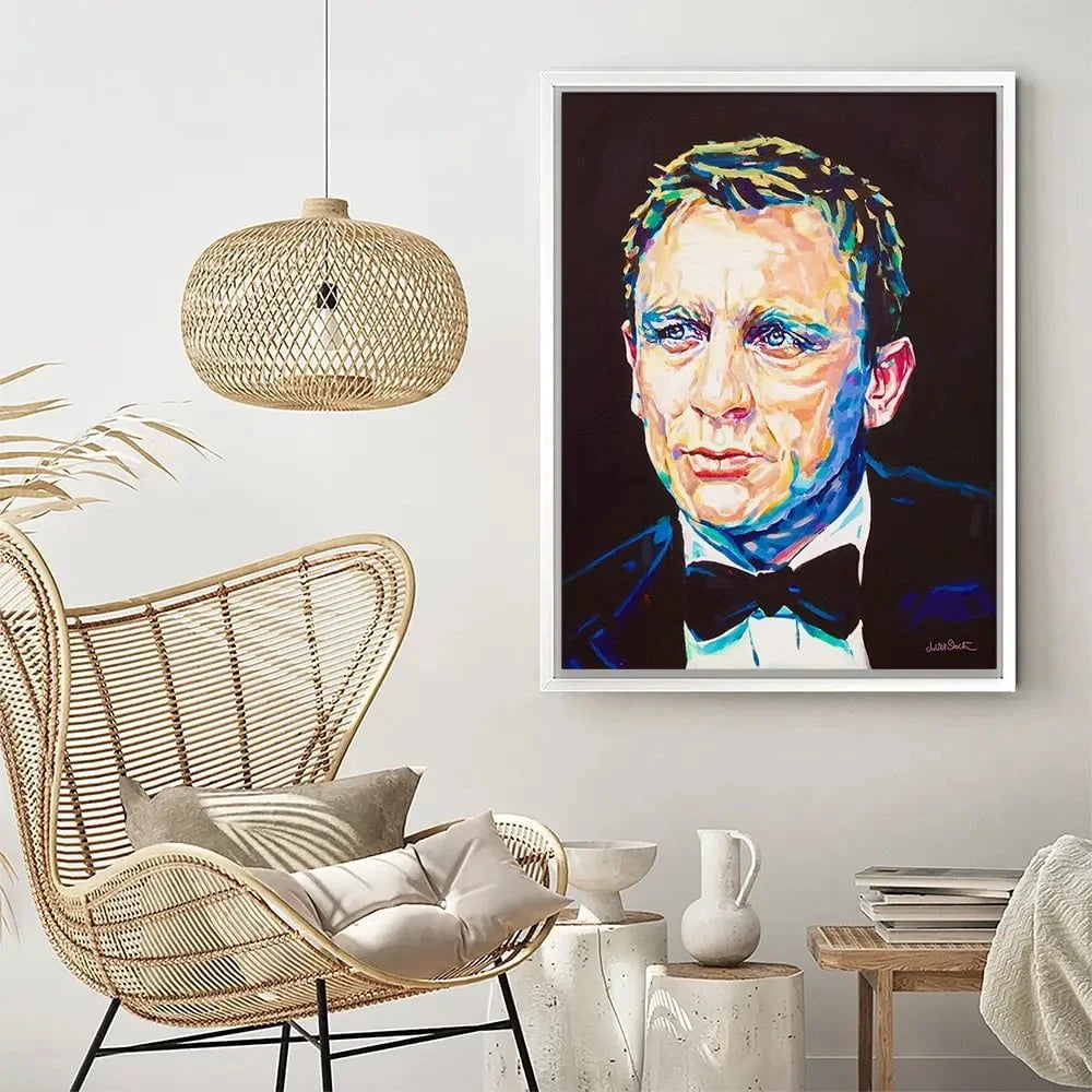 Daniel Craig Canvas Print Daniel Craig Canvas Print wall art product Juliet Stockton