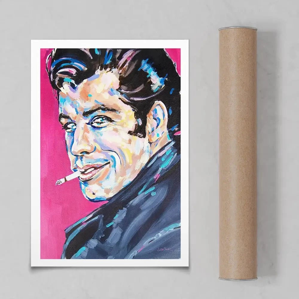 Danny Zuko Art Print Danny Zuko Art Print wall art product Juliet Stockton