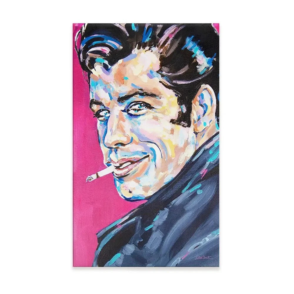 Danny Zuko Canvas Print Danny Zuko Canvas Print wall art product Juliet Stockton