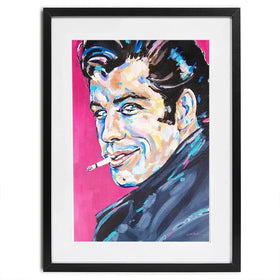 Danny Zuko Framed Art Print Danny Zuko Framed Art Print wall art product Juliet Stockton