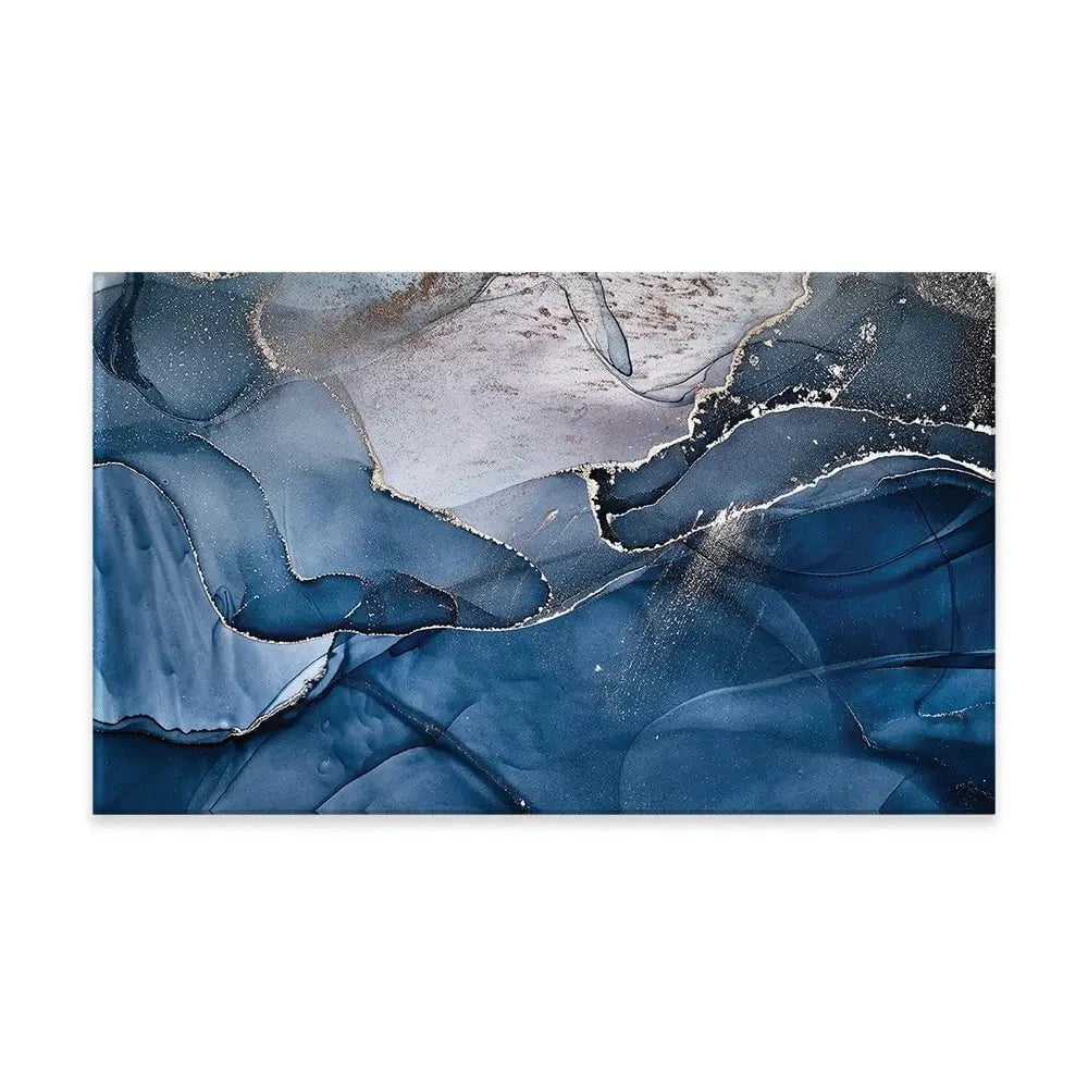 Dark Blue Marble Canvas Print Dark Blue Marble Canvas Print | Dark Blue Marble Canvas Wall Art  wall art product djero.adlibeshe yahoo.com / Shutterstock