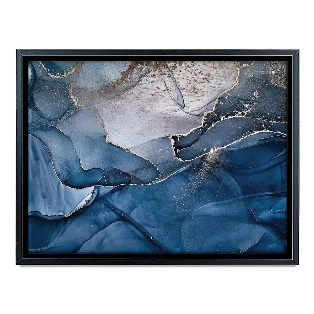 Dark Blue Marble Canvas Print Dark Blue Marble Canvas Print | Dark Blue Marble Canvas Wall Art  wall art product djero.adlibeshe yahoo.com / Shutterstock