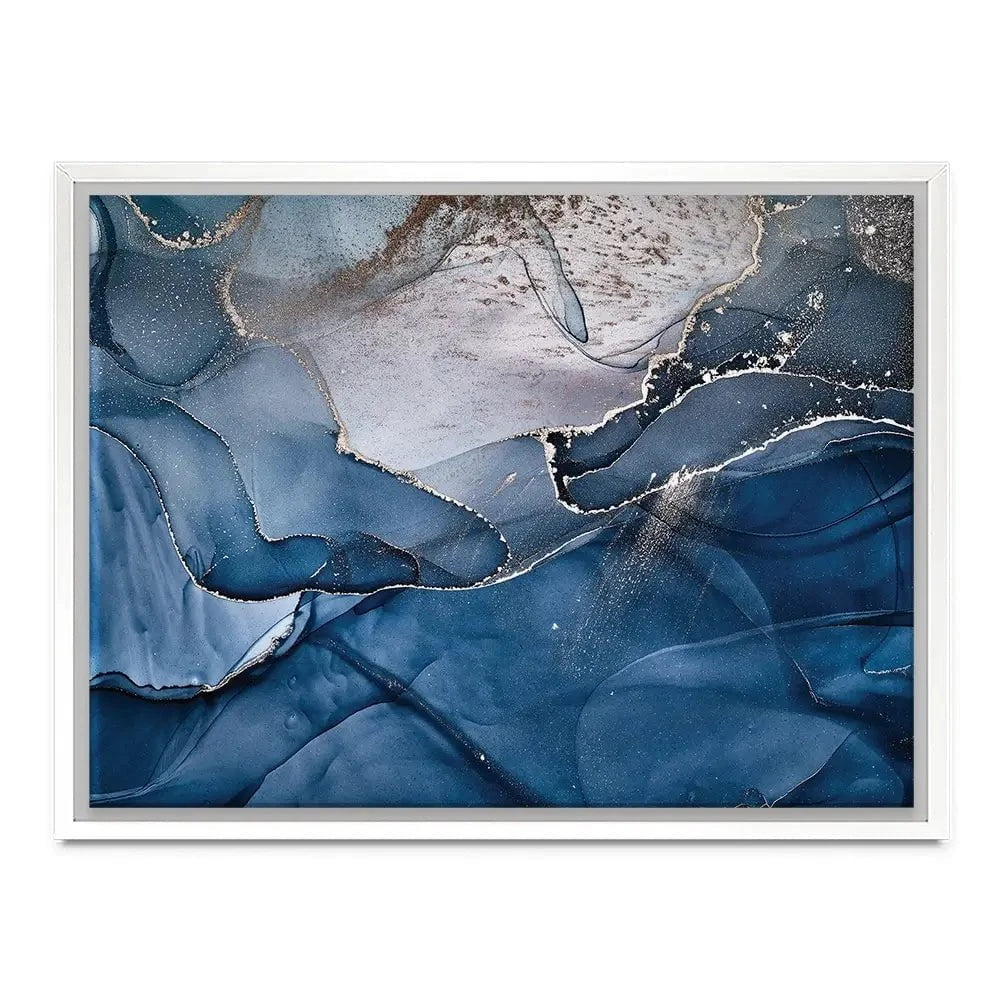 Dark Blue Marble Canvas Print Dark Blue Marble Canvas Print | Dark Blue Marble Canvas Wall Art  wall art product djero.adlibeshe yahoo.com / Shutterstock