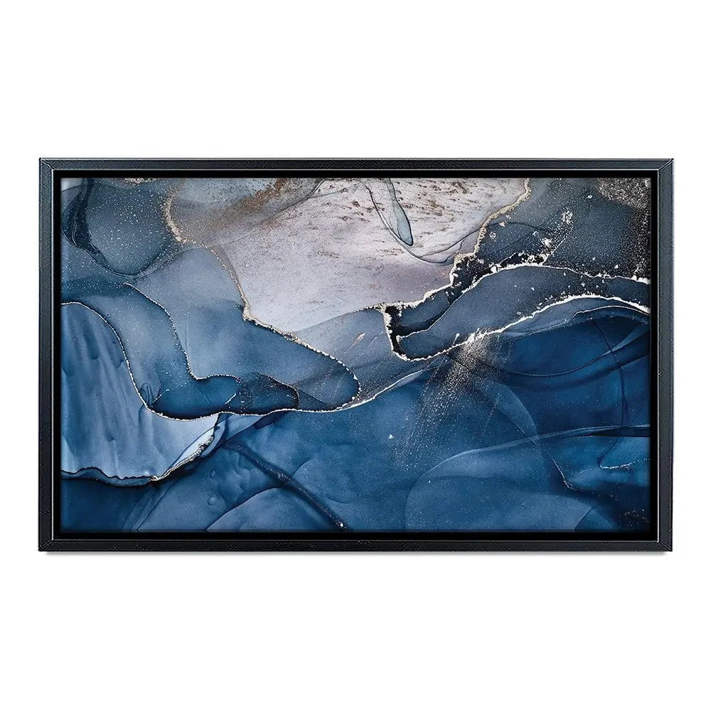 Dark Blue Marble Canvas Print Dark Blue Marble Canvas Print | Dark Blue Marble Canvas Wall Art  wall art product djero.adlibeshe yahoo.com / Shutterstock