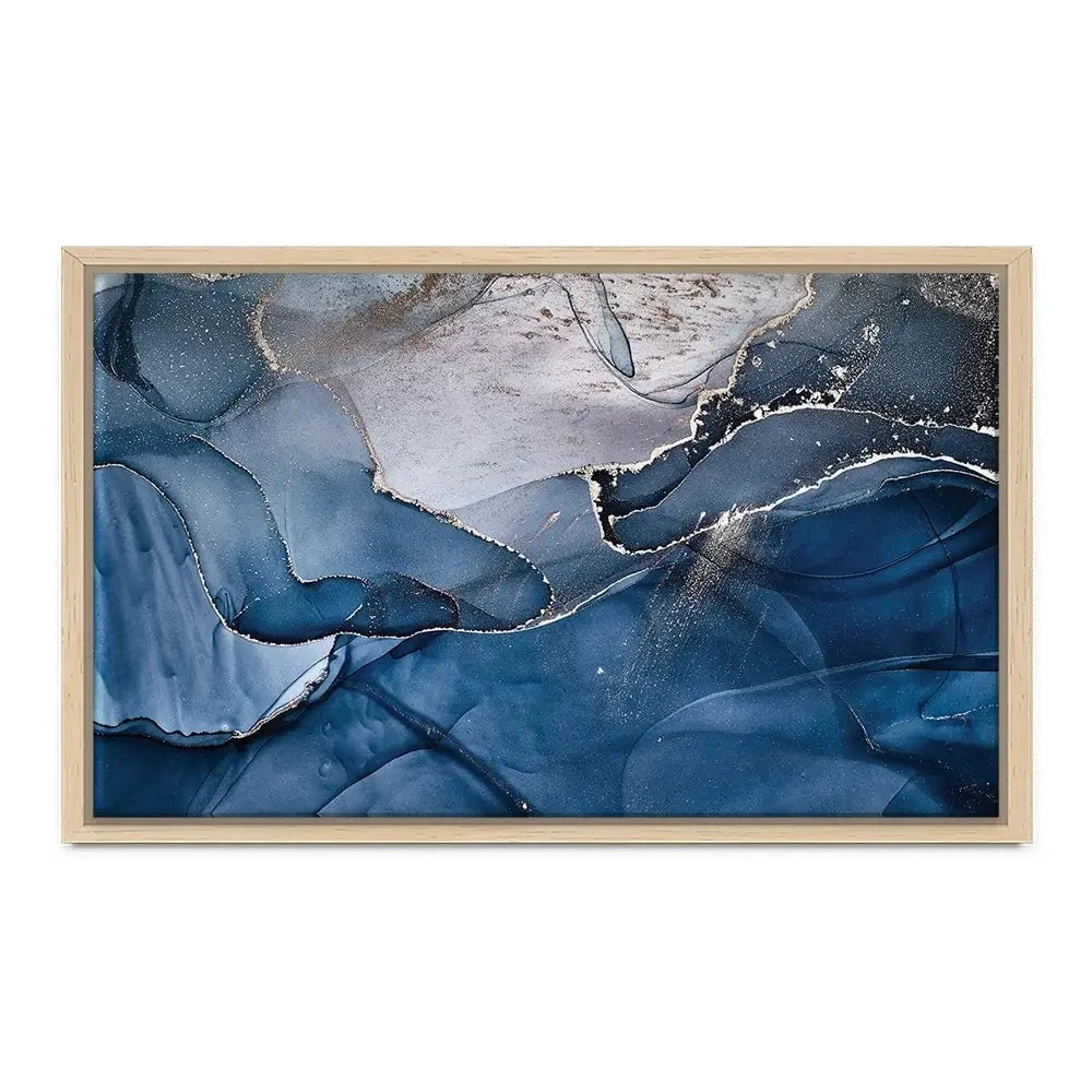 Dark Blue Marble Canvas Print Dark Blue Marble Canvas Print | Dark Blue Marble Canvas Wall Art  wall art product djero.adlibeshe yahoo.com / Shutterstock