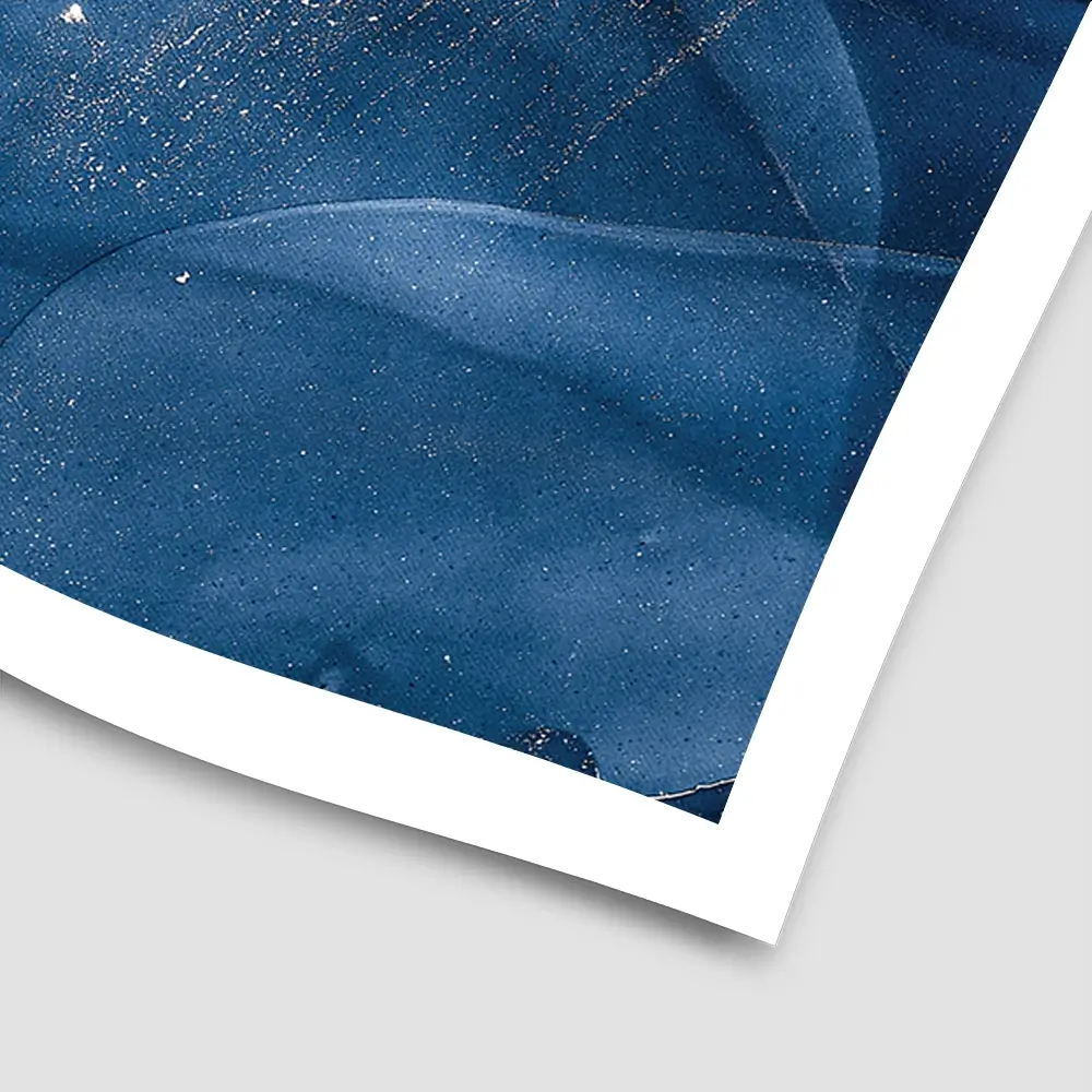 Dark Blue Marble Square Art Print Dark Blue Marble Square Art Print wall art product djero.adlibeshe yahoo.com / Shutterstock