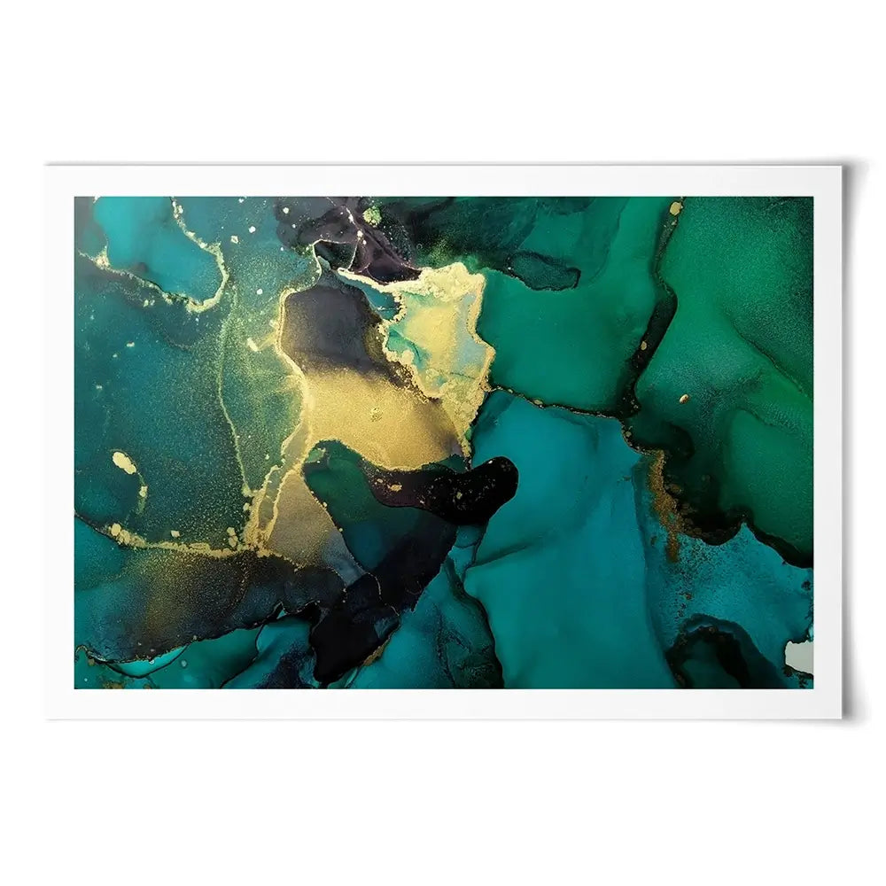 Dark Green Marble Art Print Dark Green Marble Art Print wall art product coldsun777 / Shutterstock