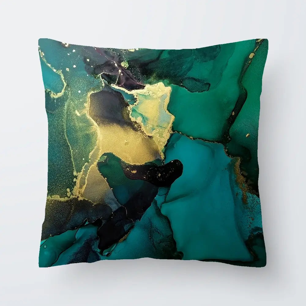 Dark Green Marble Cushion Dark Green Marble Cushion wall art product Art Print Shop