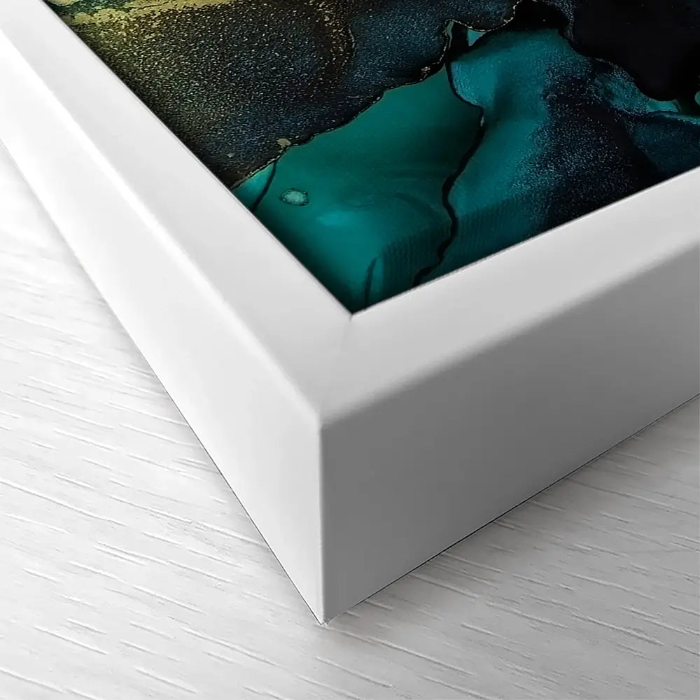 Dark Green Marble Square Canvas Print Dark Green Marble Square Canvas Print wall art product Art Print Shop