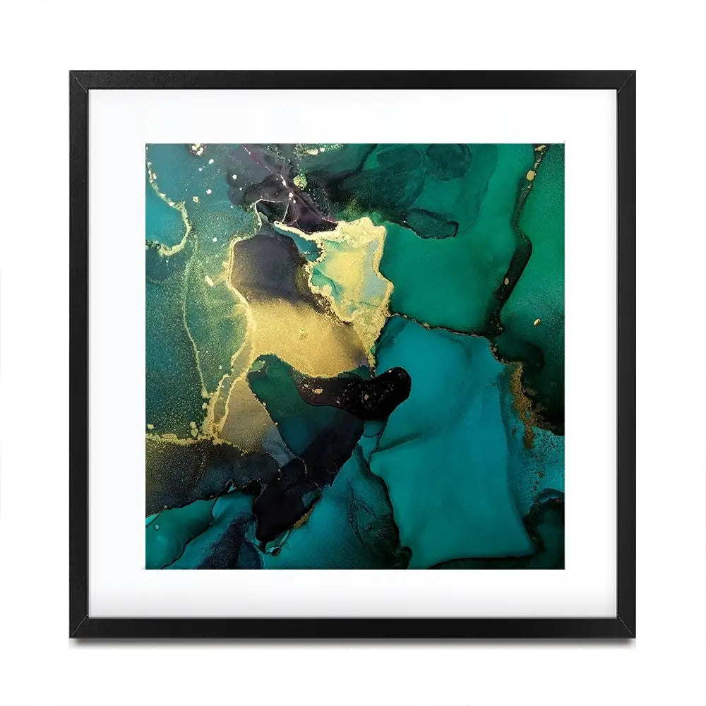 Dark Green Marble Square Framed Art Print Dark Green Marble Square Framed Art Print wall art product Art Print Shop