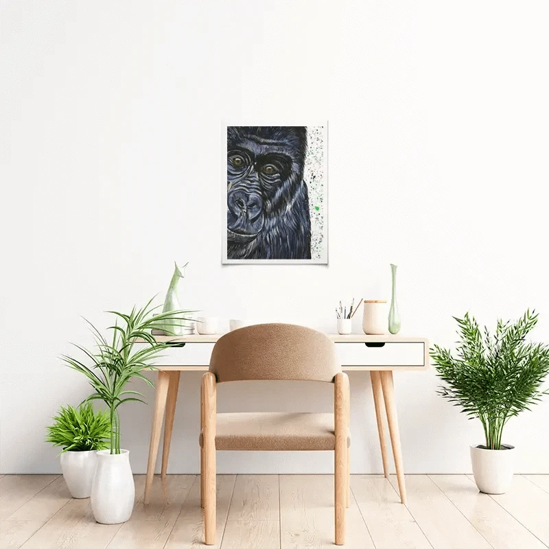 Daryl The Silverback Art Print Daryl The Silverback Art Print wall art product Emma LC Art