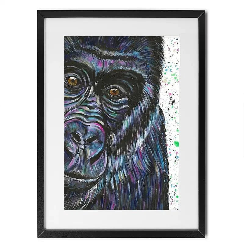 Daryl The Silverback Framed Art Print Daryl The Silverback Framed Art Print wall art product Emma LC Art