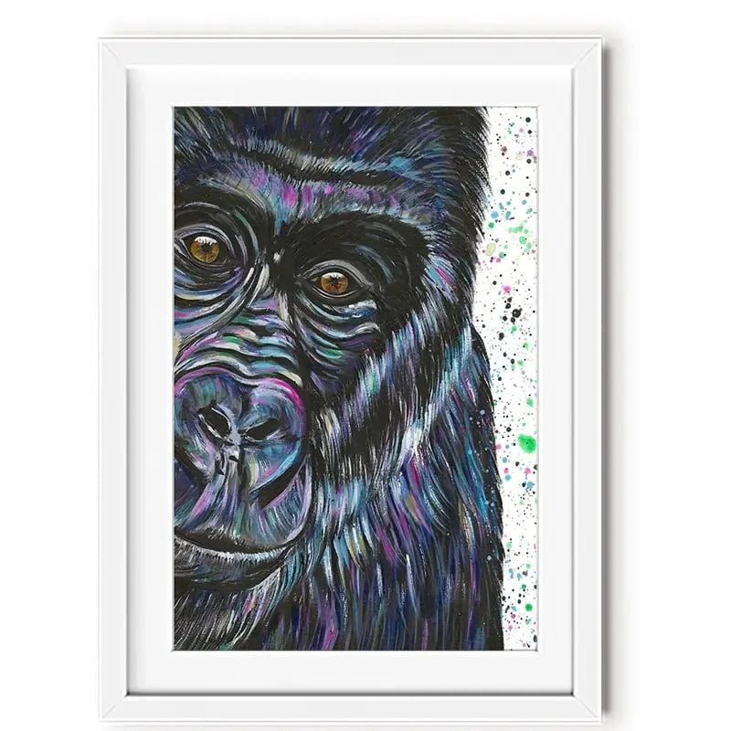 Daryl The Silverback Framed Art Print Daryl The Silverback Framed Art Print wall art product Emma LC Art