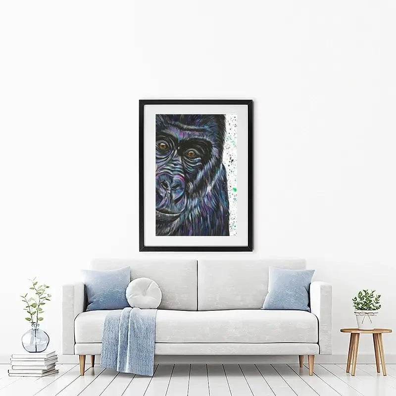 Daryl The Silverback Framed Art Print Daryl The Silverback Framed Art Print wall art product Emma LC Art