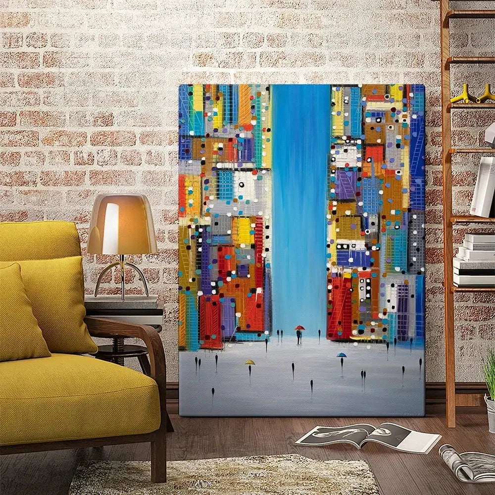 Day In The City Canvas Print Day In The City Canvas Print wall art product Ekaterina Ermilkina