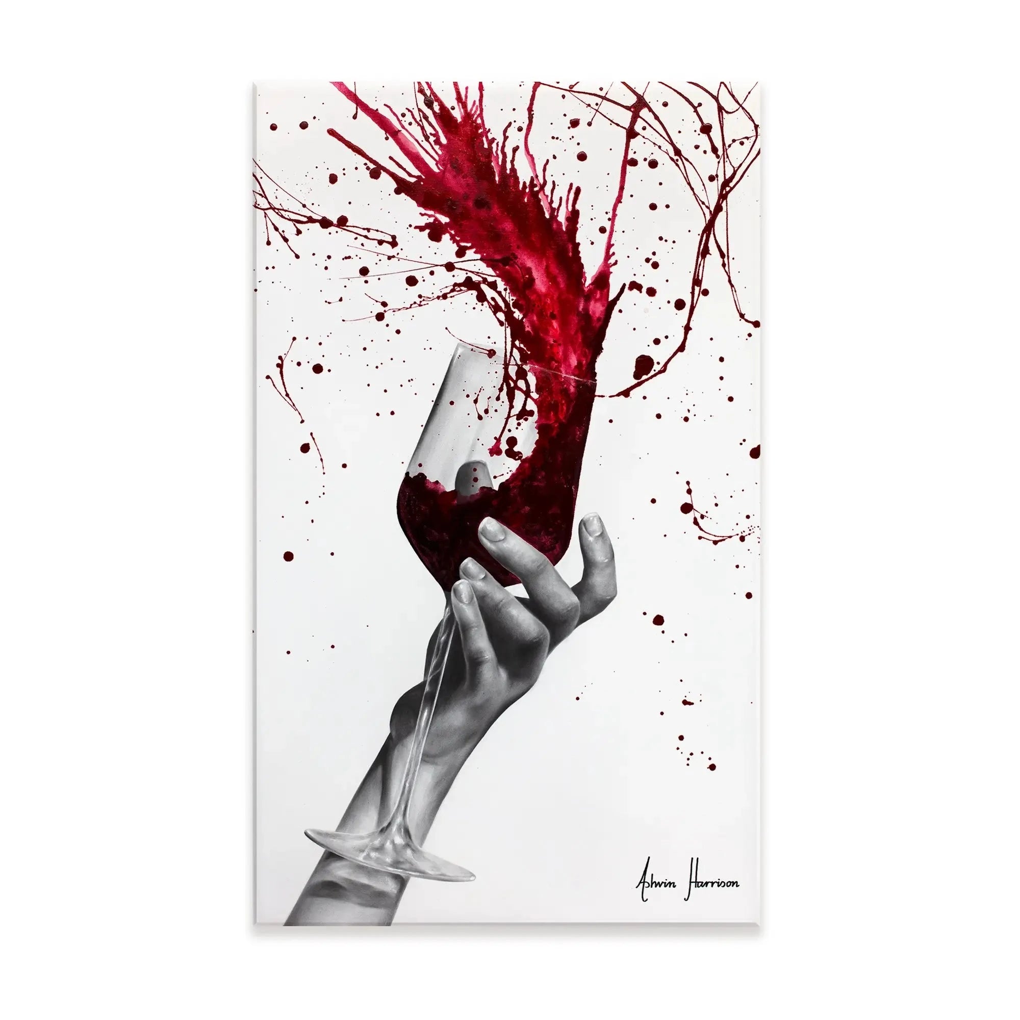 Deep Red Swirl Canvas Print Deep Red Swirl Canvas Print wall art product Ashvin Harrison