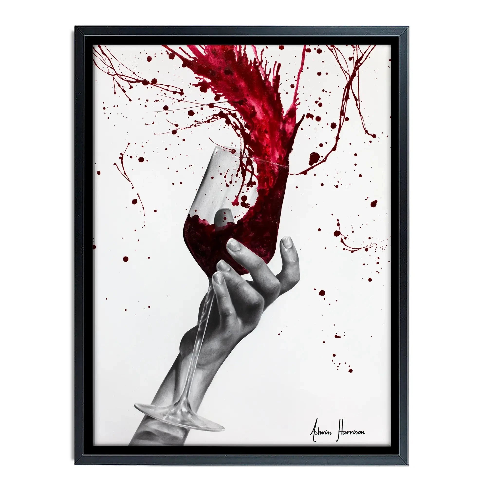 Deep Red Swirl Canvas Print Deep Red Swirl Canvas Print wall art product Ashvin Harrison