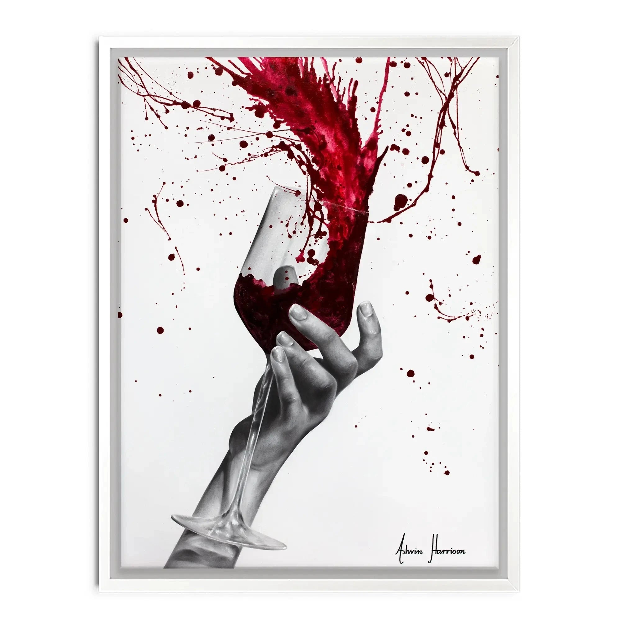 Deep Red Swirl Canvas Print Deep Red Swirl Canvas Print wall art product Ashvin Harrison