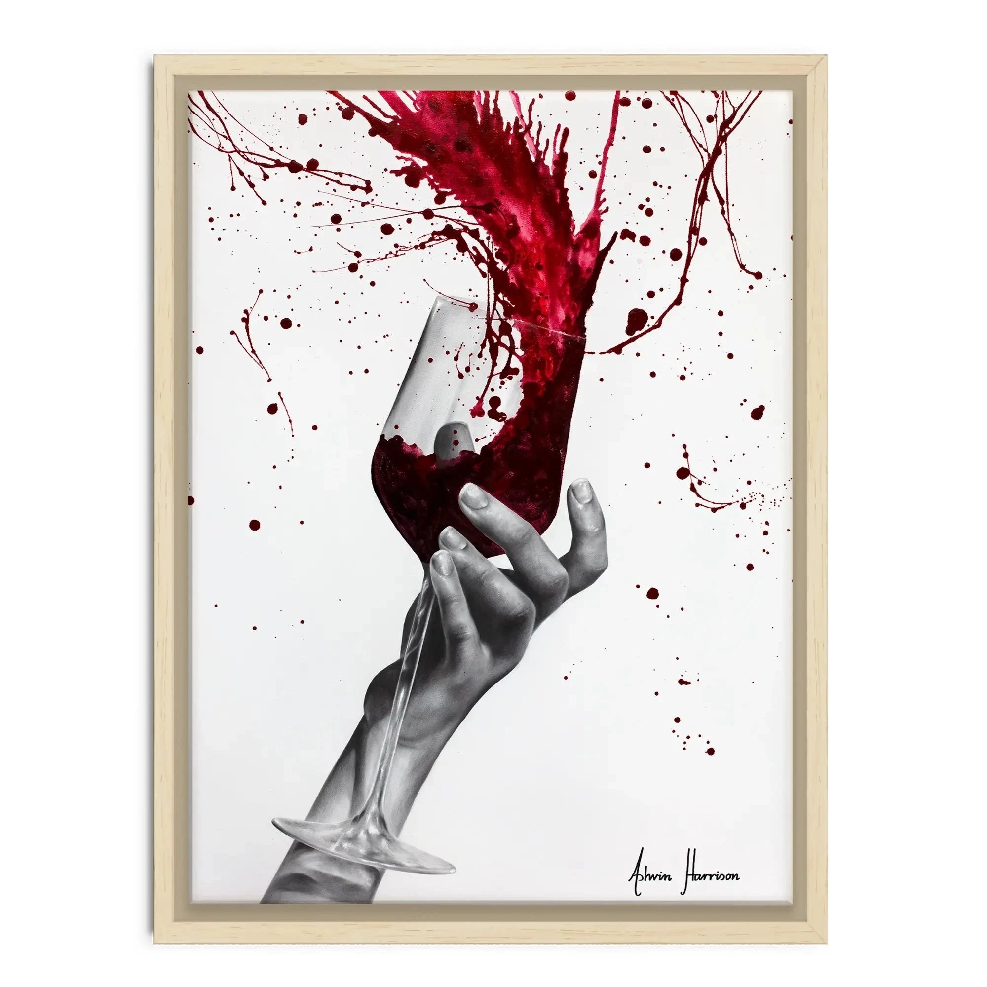 Deep Red Swirl Canvas Print Deep Red Swirl Canvas Print wall art product Ashvin Harrison