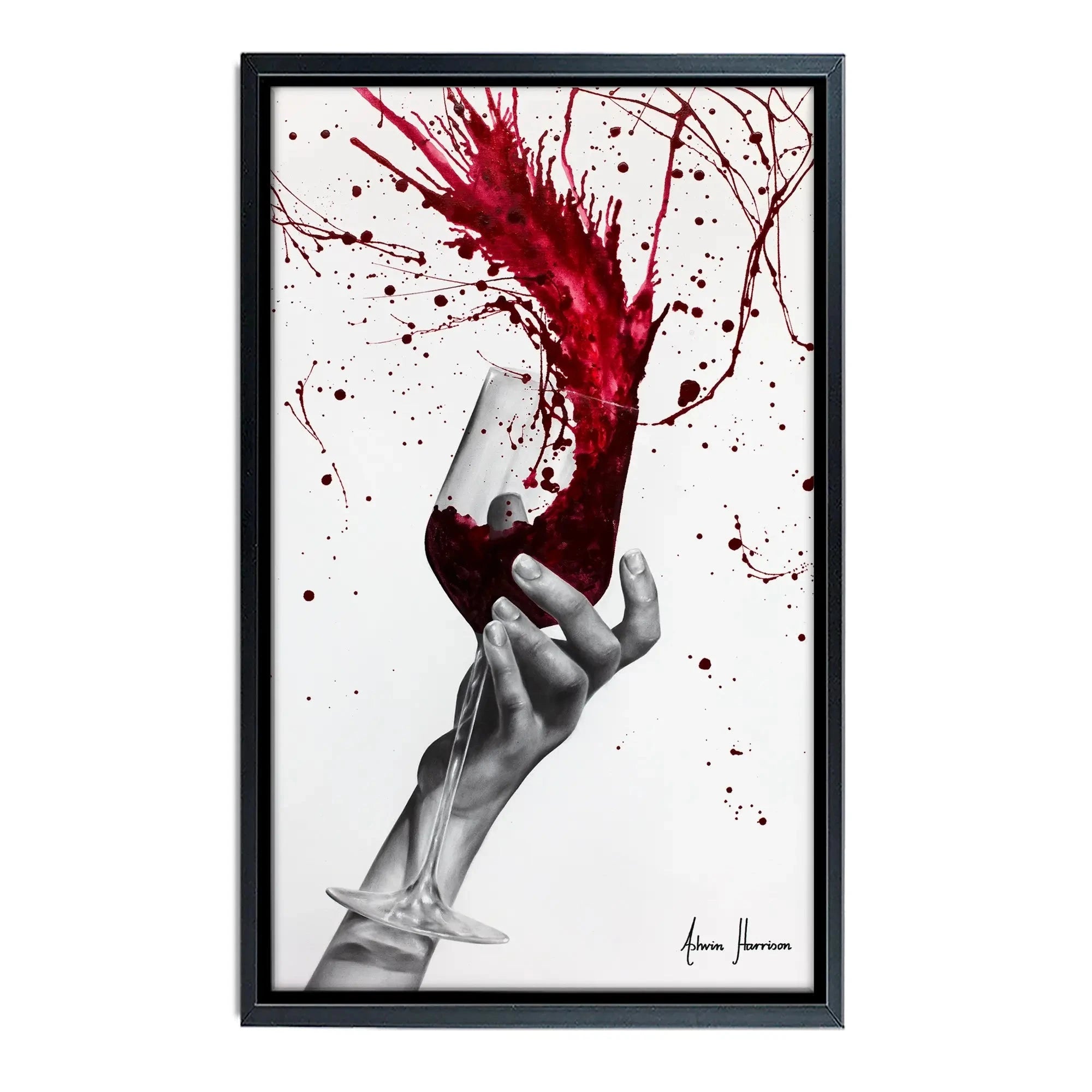 Deep Red Swirl Canvas Print Deep Red Swirl Canvas Print wall art product Ashvin Harrison