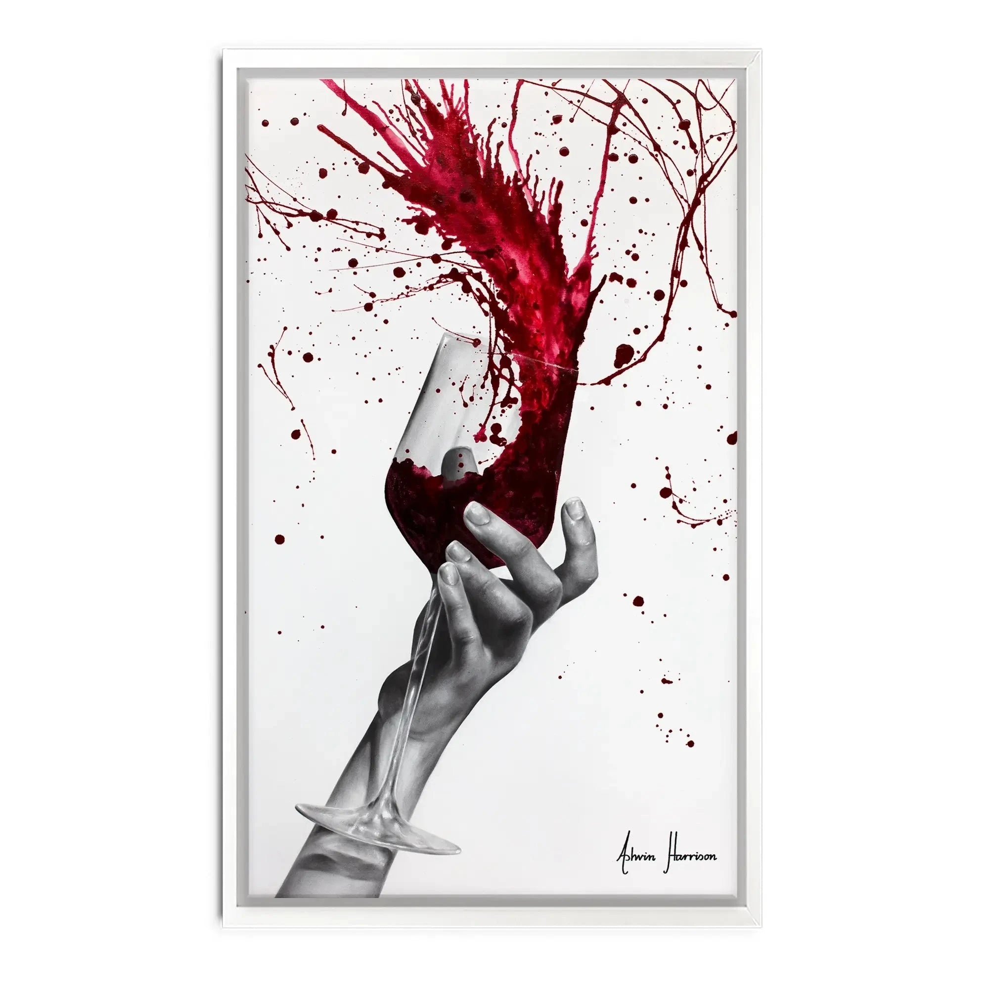 Deep Red Swirl Canvas Print Deep Red Swirl Canvas Print wall art product Ashvin Harrison