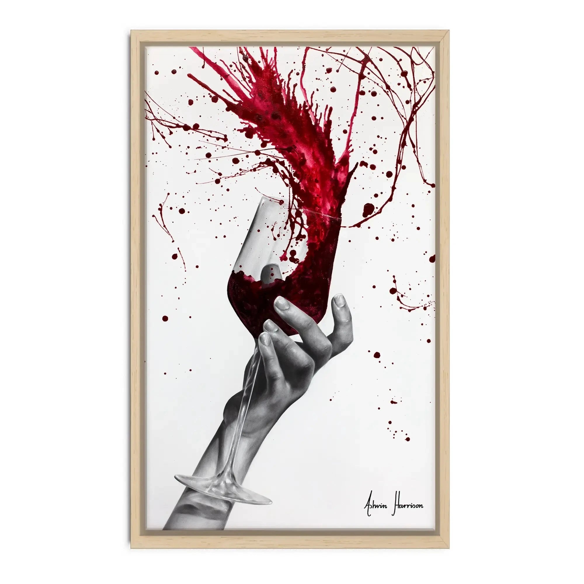 Deep Red Swirl Canvas Print Deep Red Swirl Canvas Print wall art product Ashvin Harrison