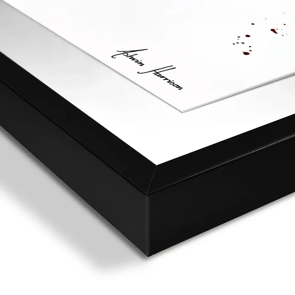 Deep Red Swirl Framed Art Print Deep Red Swirl Framed Art Print wall art product Ashvin Harrison