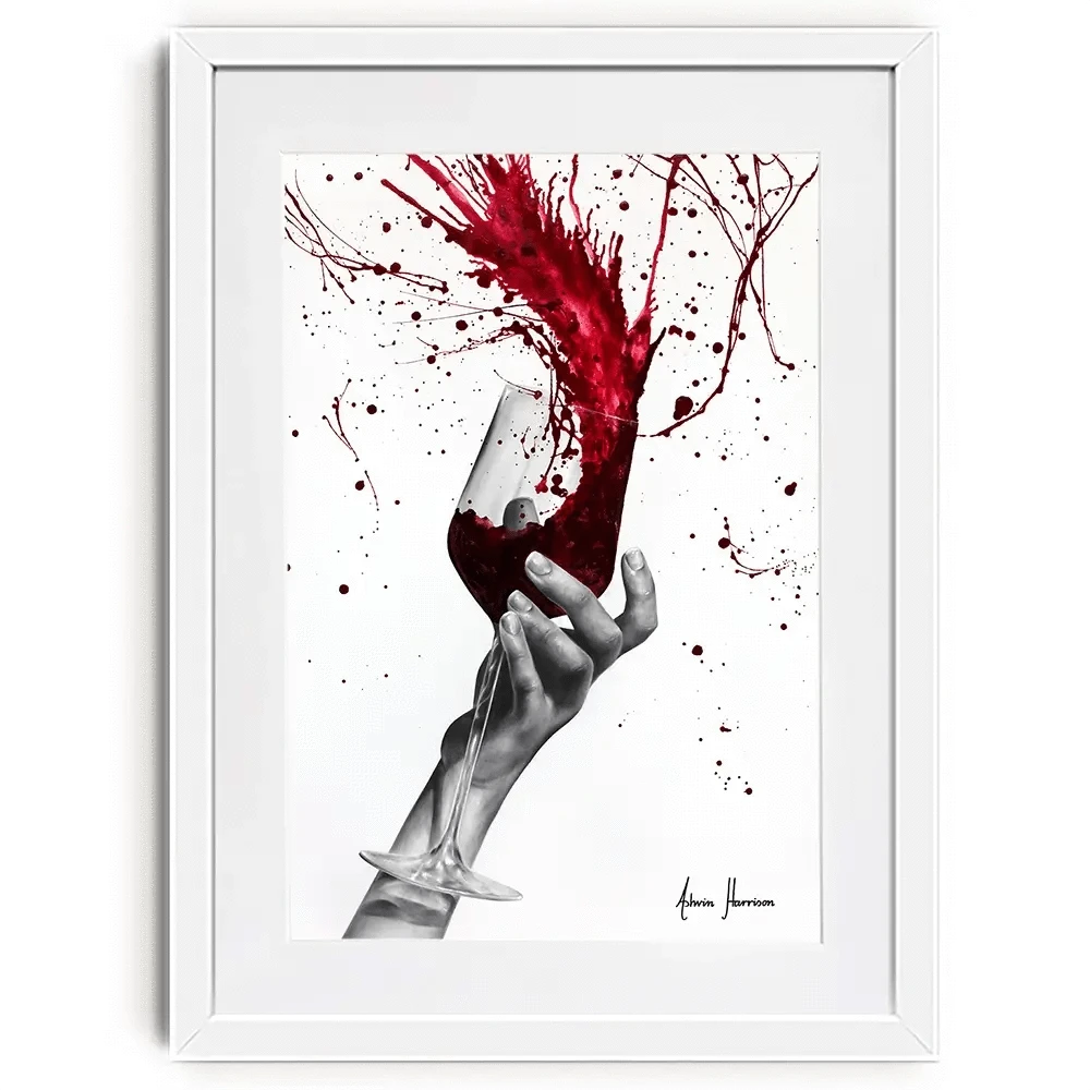 Deep Red Swirl Framed Art Print Deep Red Swirl Framed Art Print wall art product Ashvin Harrison
