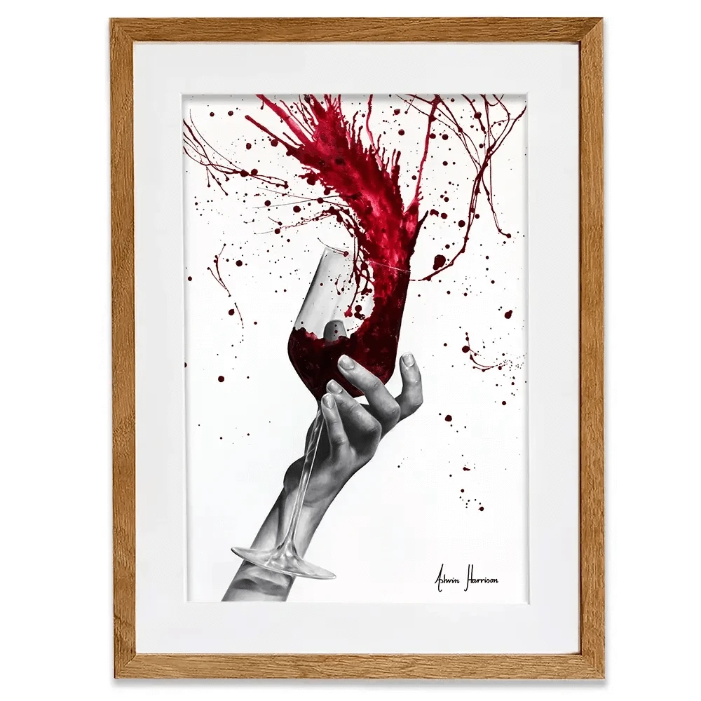 Deep Red Swirl Framed Art Print Deep Red Swirl Framed Art Print wall art product Ashvin Harrison