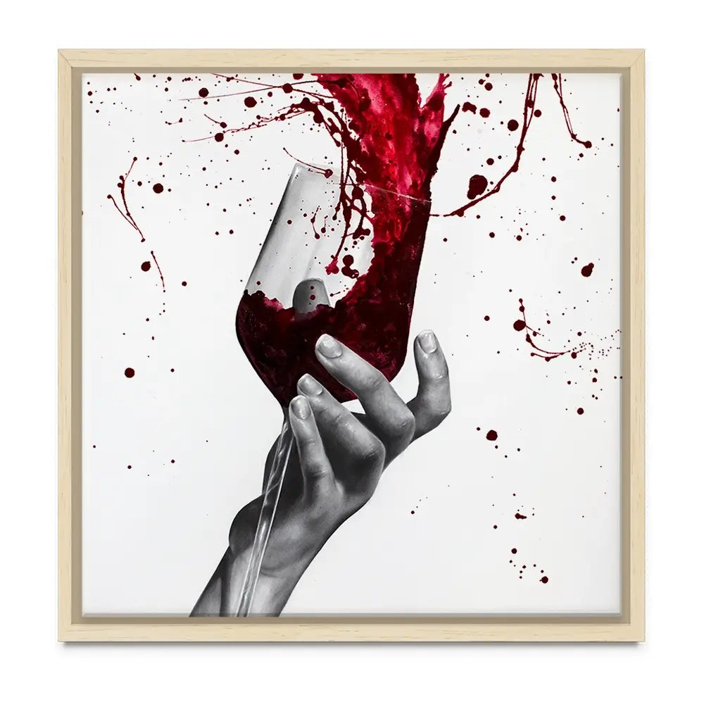 Deep Red Swirl Oversized Canvas Print Deep Red Swirl Oversized Canvas Print wall art product Ashvin Harrison