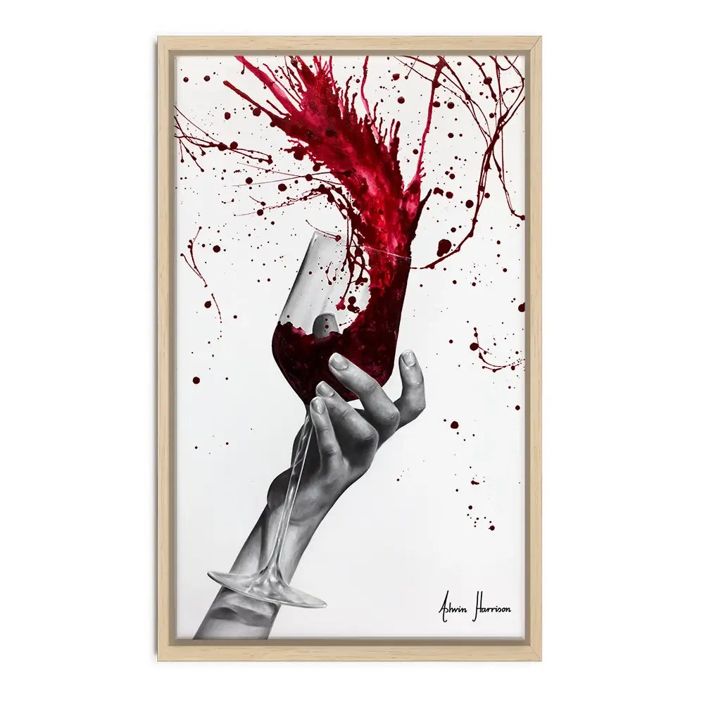 Deep Red Swirl Oversized Canvas Print Deep Red Swirl Oversized Canvas Print wall art product Ashvin Harrison