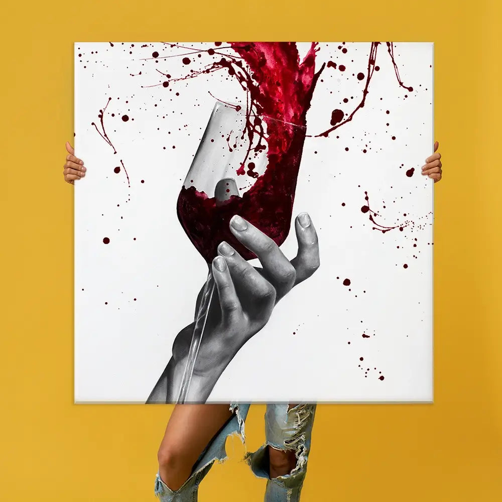 Deep Red Swirl Oversized Canvas Print Deep Red Swirl Oversized Canvas Print wall art product Ashvin Harrison