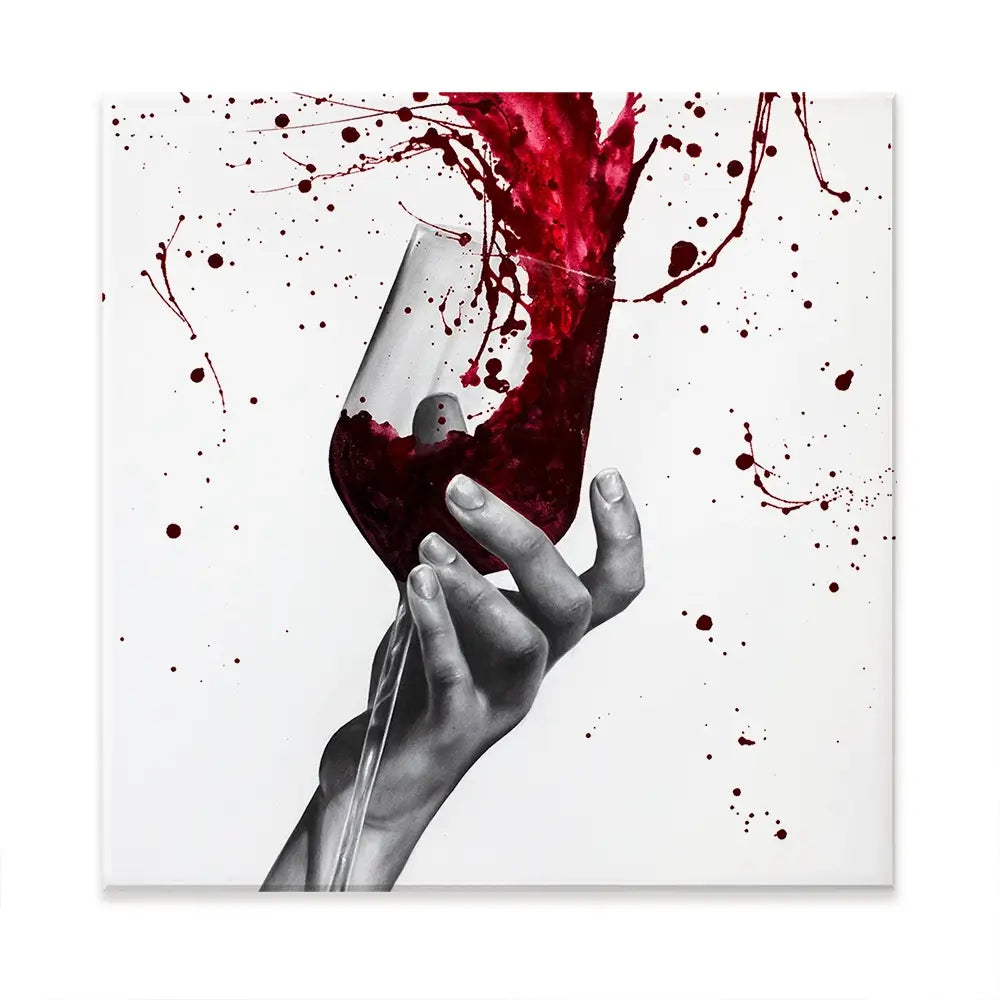 Deep Red Swirl Oversized Canvas Print Deep Red Swirl Oversized Canvas Print wall art product Ashvin Harrison