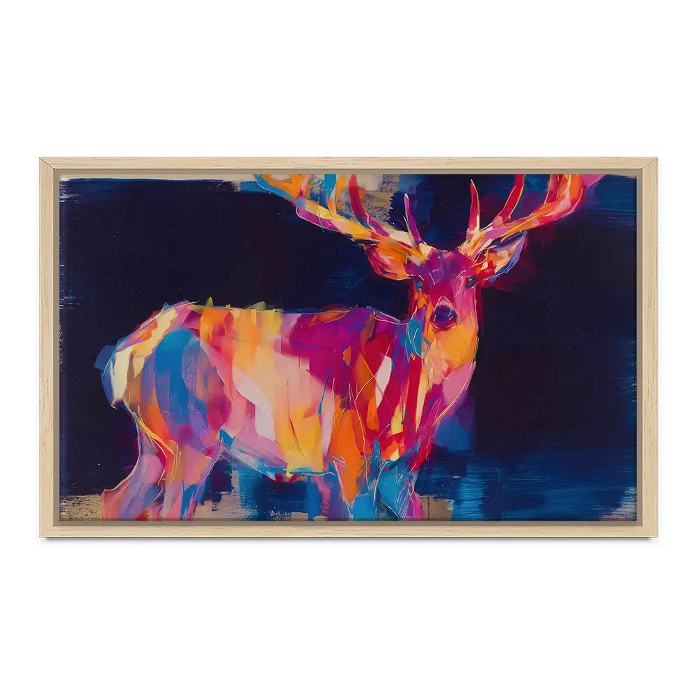 Deer At Twilight Canvas Print Deer At Twilight Canvas Print wall art product Chromatic Storm Studio