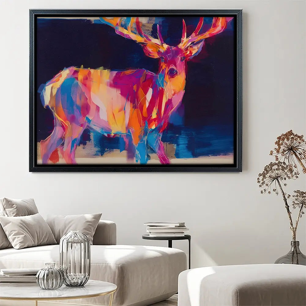 Deer At Twilight Canvas Print Deer At Twilight Canvas Print wall art product Chromatic Storm Studio
