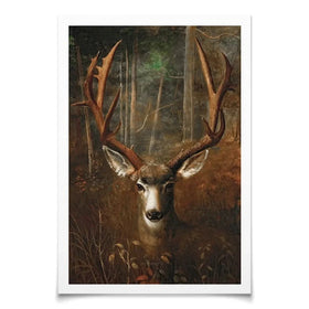 Deer In The Dark Art Print Deer In The Dark Art Print wall art product Arlington Prints - Independent