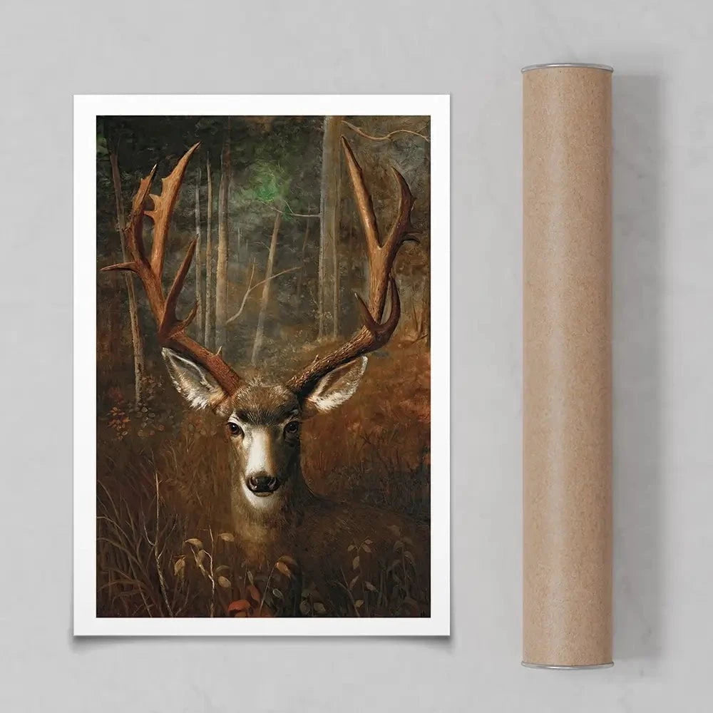 Deer In The Dark Art Print Deer In The Dark Art Print wall art product Arlington Prints - Independent