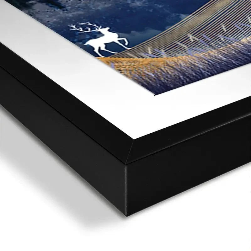 Deer In The Night Framed Art Print Deer In The Night Framed Art Print wall art product mosamem adv / Shutterstock