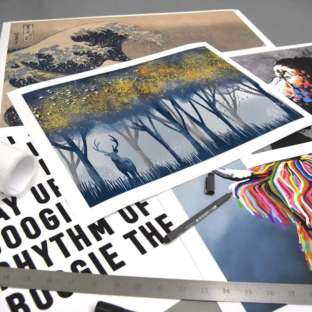 Deer In The Woods Art Print Deer In The Woods Art Print wall art product Independent