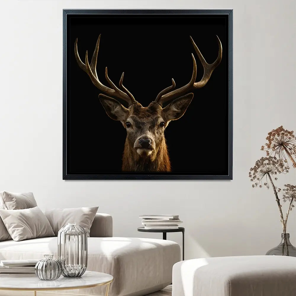 Deer Square Canvas Print Deer Square Canvas Print wall art product Art Print Shop