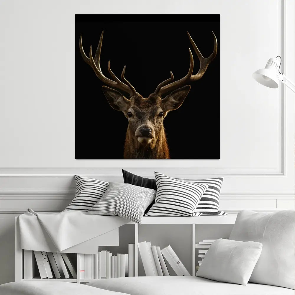 Deer Square Canvas Print Deer Square Canvas Print wall art product Art Print Shop